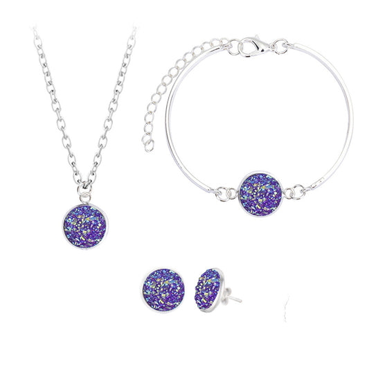 Conjunto de Joyas con Cristales Naturales - Aretes, Pulsera y Collar - Image 11