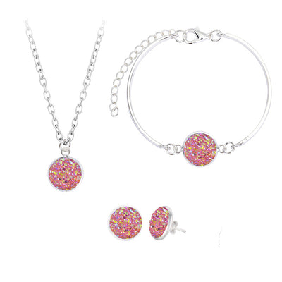 Conjunto de Joyas con Cristales Naturales - Aretes, Pulsera y Collar - Image 8