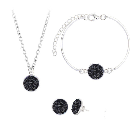 Conjunto de Joyas con Cristales Naturales - Aretes, Pulsera y Collar - Image 4