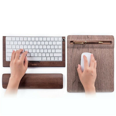 Reposamuñecas de Madera para Teclado y Ratón - Soporte Ergonómico - Image 8