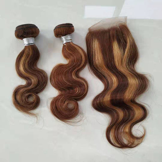 Extensiones de Cabello Natural Ondulado Efecto Piano - Paquete de Cabello Humano - Image 4