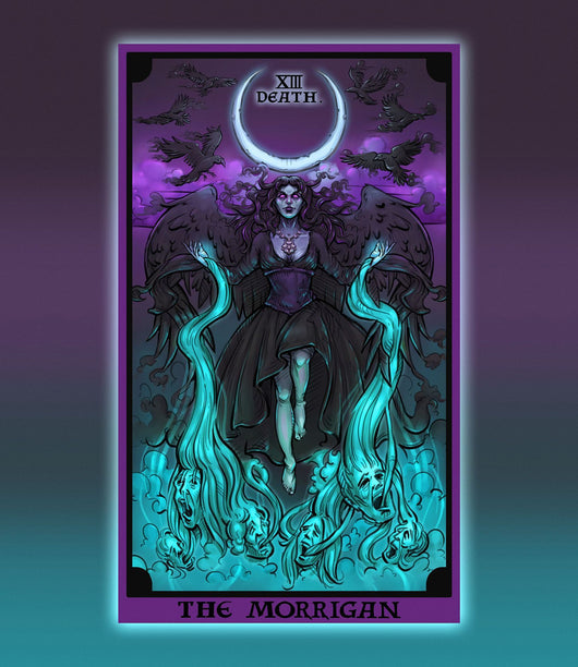 Cthulhu Hierophant tarot card tapestry featuring a green Cthulhu monster over a submerged city with cultists. - Image 5