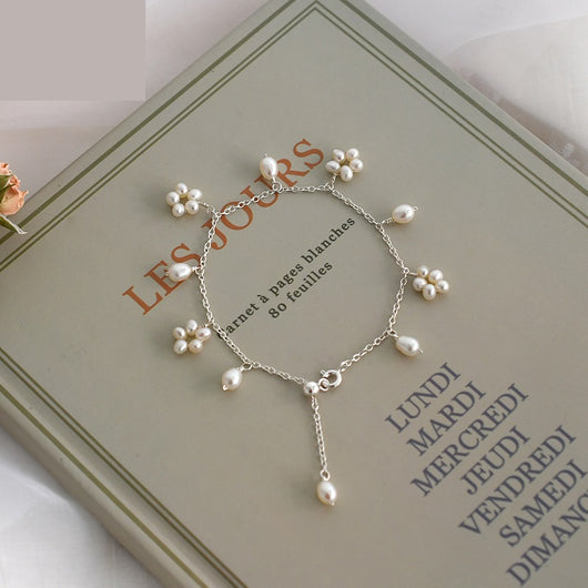 Pulsera de Perlas de Agua Dulce Ashchi en Plata de Ley 925 - Image 3