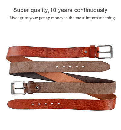 Cinturón de Cuero para Hombre - Diseño Retro Minimalista - Image 9