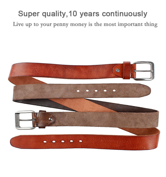 Cinturón de Cuero para Hombre - Diseño Retro Minimalista - Image 9