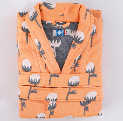 Bata de Algodón Puro para Parejas - Pijama Largo Absorbente Todo Clima Hombre y Mujer - Image 3