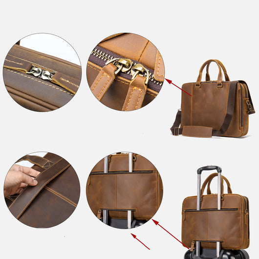 Maletín MVA de Cuero Genuino para Hombre - Bolsa Ejecutiva Profesional - Image 2
