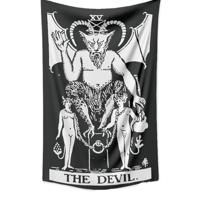 Retro yellow tapestry featuring a black and white illustration of 'The Sun' Tarot card with sunflowers and butterflies. - Image 10