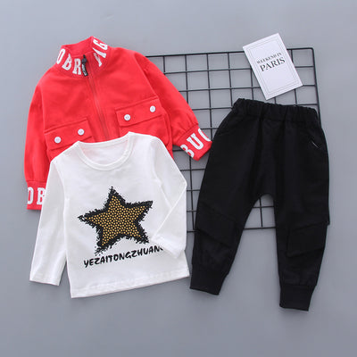 Conjunto de Tres Piezas Infantil con Estrellas de Bolsillo y Cierre - Image 6