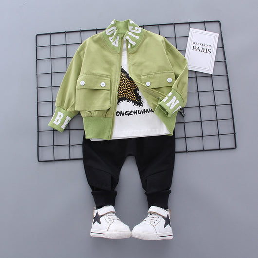 Conjunto de Tres Piezas Infantil con Estrellas de Bolsillo y Cierre - Image 5