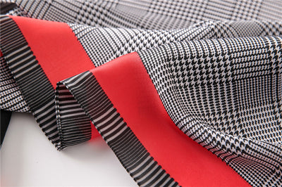 Pañuelo de Seda Estampado Coreano para Primavera y Verano con Protección Solar - Image 7