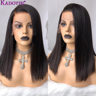 Pelucas de Cabello Humano Real con Frente de Encaje - Estilos Europeos, Americanos y Africanos - Image 3