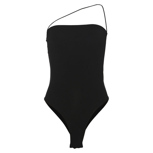 Enterizo Ajustado con Tirante Diagonal para Mujer