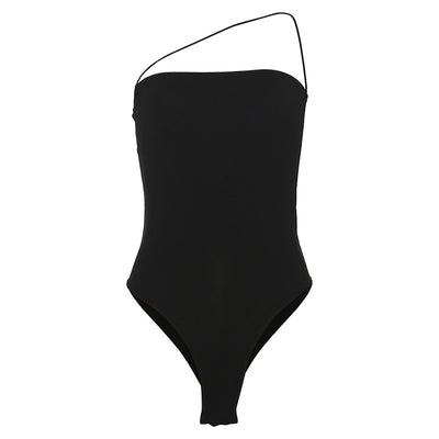 Enterizo Ajustado con Tirante Diagonal para Mujer