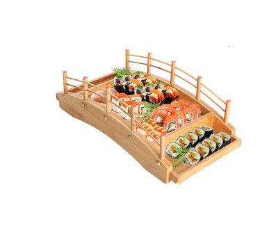 Tabla de Sushi de Bambú con Diseño de Barca Dragon - Presentación Premium para Sashimi - Image 10