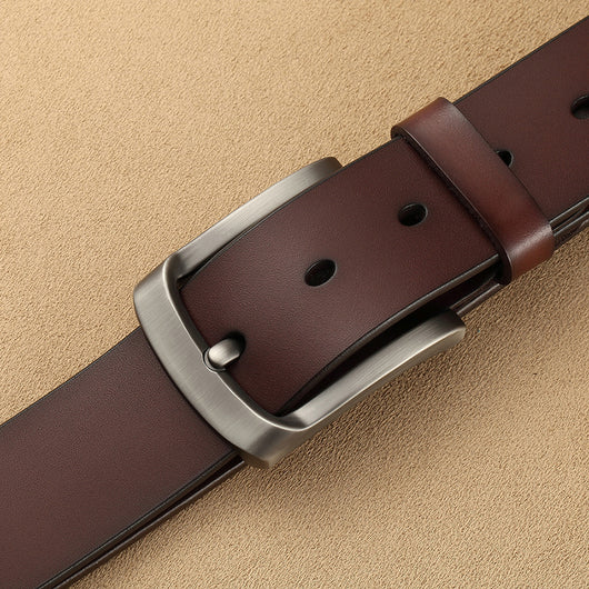 Cinturón de Cuero para Hombre con Hebilla de Pasador - Image 11