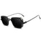 Gafas de Sol Steampunk Vintage para Hombre Marco Metal Cuadrado