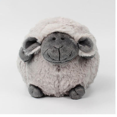 Soft white plush sheep toy with a beige face and limbs, designed for infants and young children. - Image 7