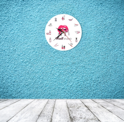 Reloj de Pared Creativo 3D para Manicura con Diseño de Esmalte de Uñas - Image 5