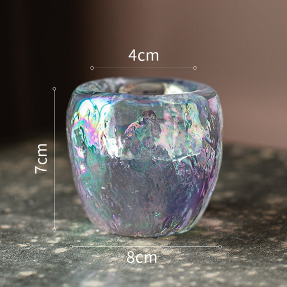 Vaso Decorativo de Cristal para Velas Aromáticas Románticas