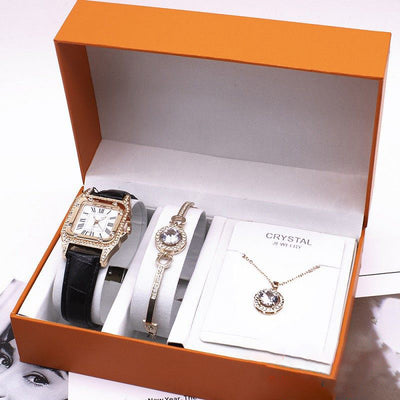 Juego de Reloj de Pulsera para Mujer con Collar y Pulseras