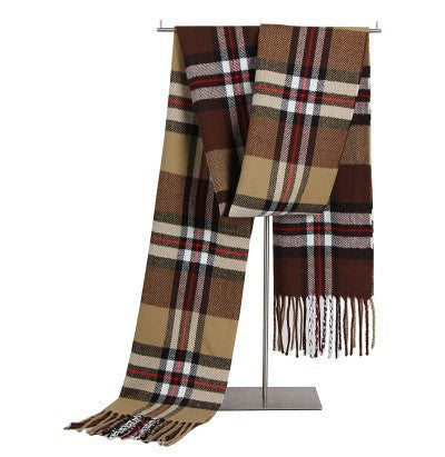 Bufanda de Lana Corta para Hombre - Diseño Escocés Cálido y Elegante - Image 4