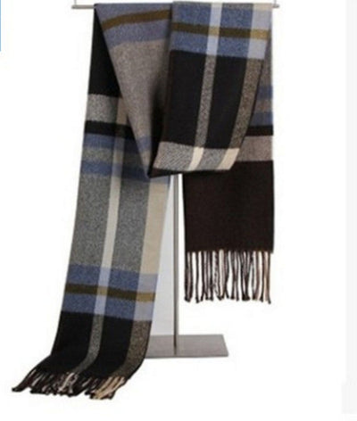 Bufanda de Lana Corta para Hombre - Diseño Escocés Cálido y Elegante - Image 6