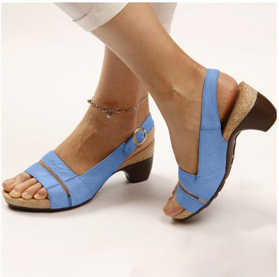 Sandalias Plataforma Mujer Verano - Tacón Grueso Cómodo - Image 4