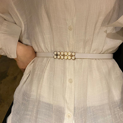 Vestido Coreano con Cinturón Delgado - Diseño Versátil y Elegante - Image 18