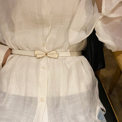 Vestido Coreano con Cinturón Delgado - Diseño Versátil y Elegante - Image 16