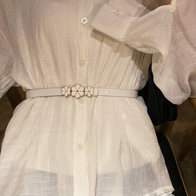 Vestido Coreano con Cinturón Delgado - Diseño Versátil y Elegante - Image 2