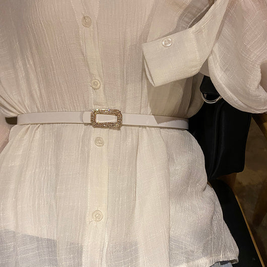 Vestido Coreano con Cinturón Delgado - Diseño Versátil y Elegante - Image 8