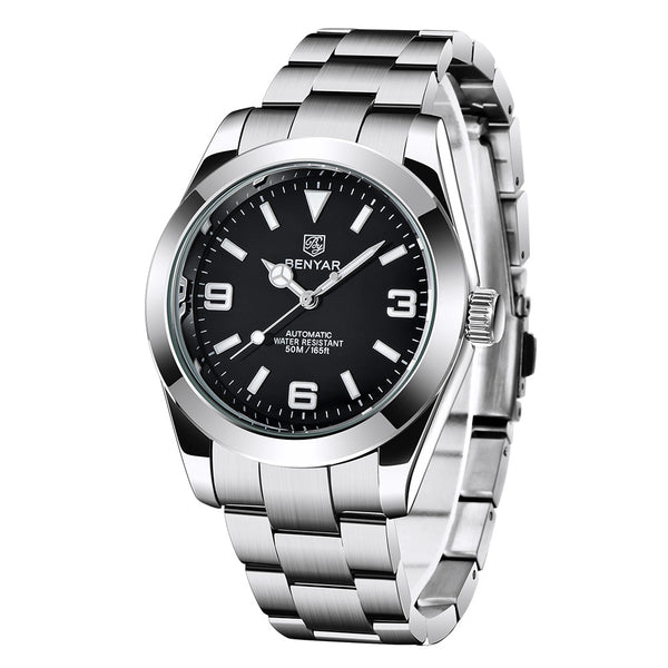 Reloj para Hombre de Acero Inoxidable Luminoso e Impermeable 5177