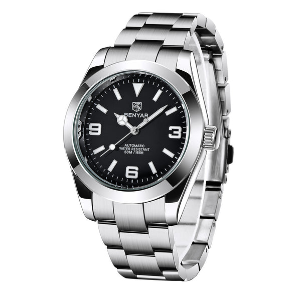 Reloj para Hombre de Acero Inoxidable Luminoso e Impermeable 5177