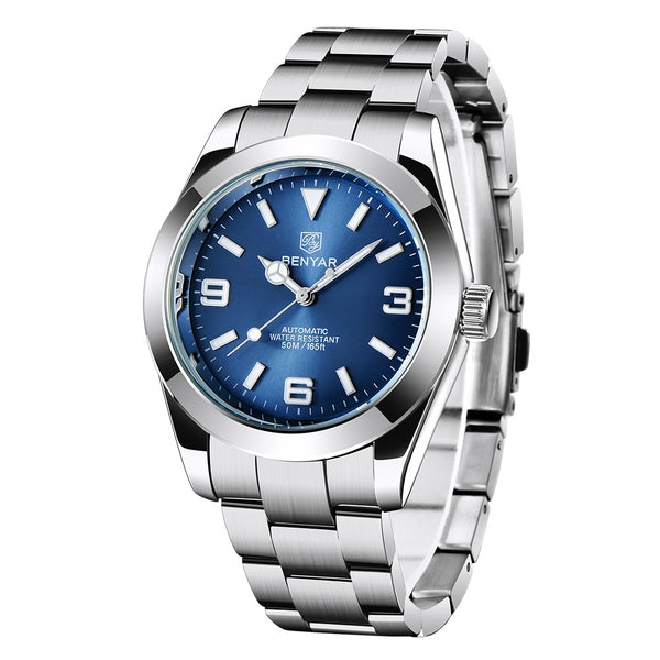 Reloj para Hombre de Acero Inoxidable Luminoso e Impermeable 5177