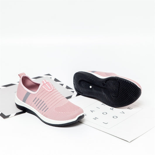 Zapatos Casuales Transpirables de Malla Tejida para Mujer - Suela Suave, Talla Grande - Image 11