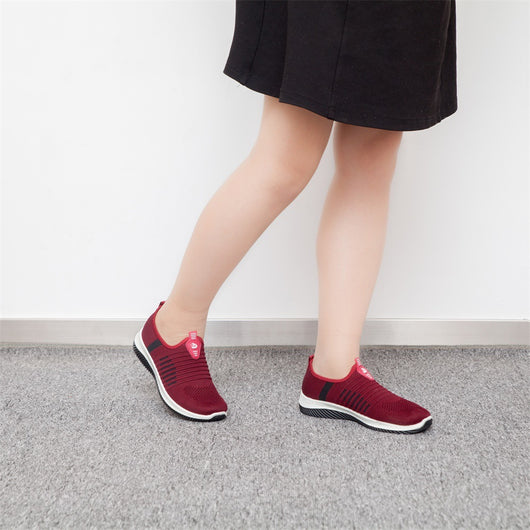 Zapatos Casuales Transpirables de Malla Tejida para Mujer - Suela Suave, Talla Grande - Image 12