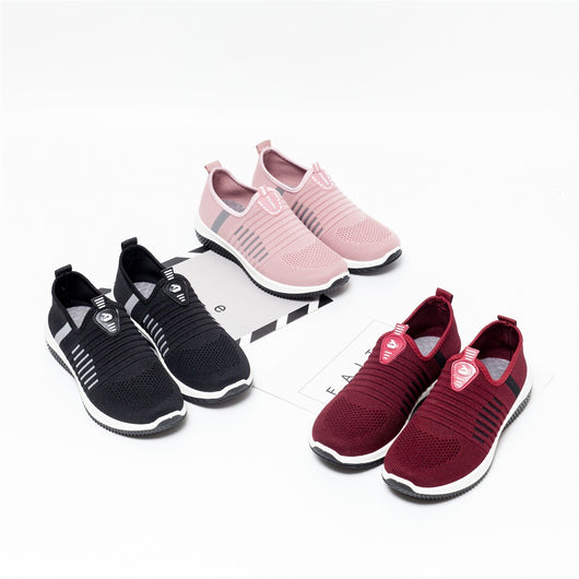 Zapatos Casuales Transpirables de Malla Tejida para Mujer - Suela Suave, Talla Grande - Image 16