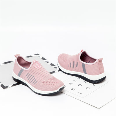 Zapatos Casuales Transpirables de Malla Tejida para Mujer - Suela Suave, Talla Grande - Image 3