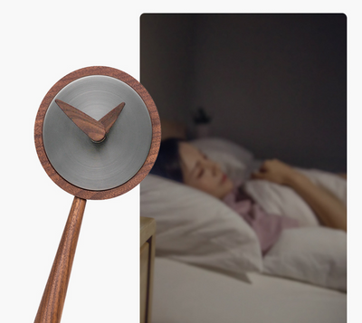 Reloj de Mesa Minimalista Nórdico de Nogal - Diseño Artesanal Lujo Contemporáneo - Image 12