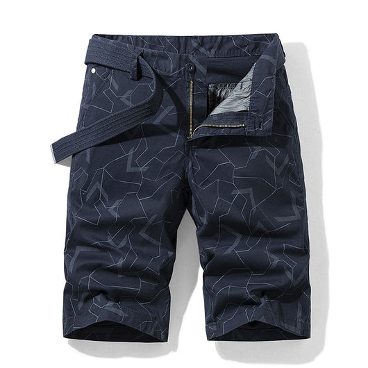 Shorts Casuales con Estampado Geométrico para Hombre - Image 7