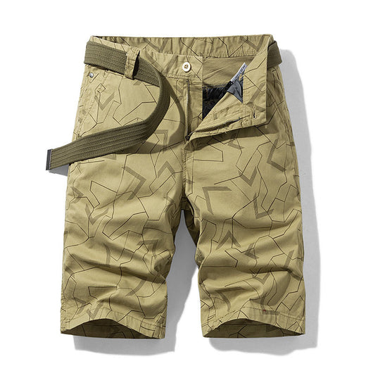 Shorts Casuales con Estampado Geométrico para Hombre - Image 8