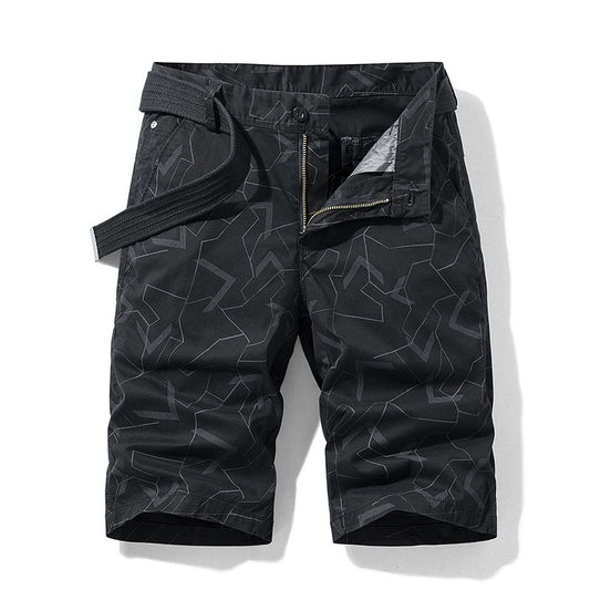 Shorts Casuales con Estampado Geométrico para Hombre - Image 2