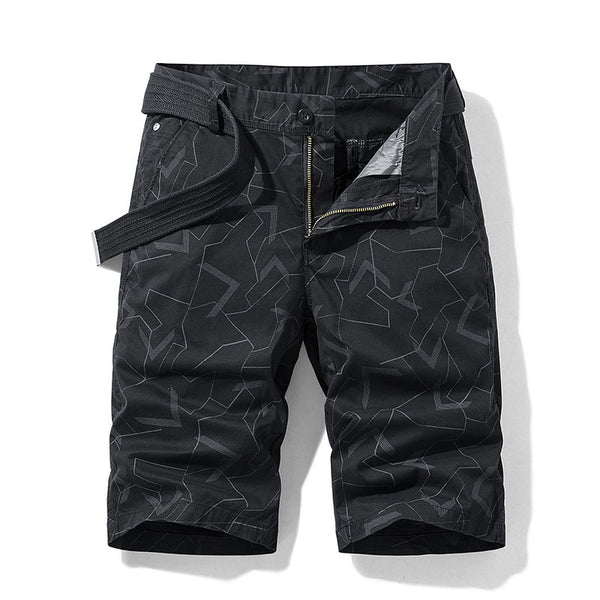 Shorts Casuales con Estampado Geométrico para Hombre