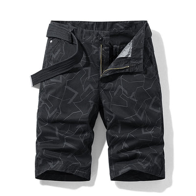 Shorts Casuales con Estampado Geométrico para Hombre - Image 2
