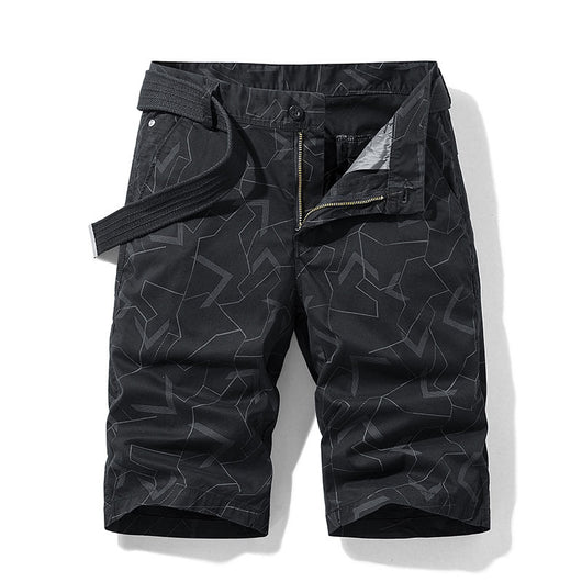 Shorts Casuales con Estampado Geométrico para Hombre - Image 2