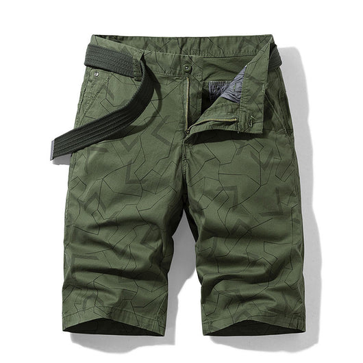 Shorts Casuales con Estampado Geométrico para Hombre - Image 4