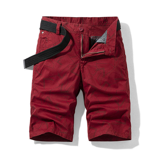 Shorts Casuales con Estampado Geométrico para Hombre - Image 3
