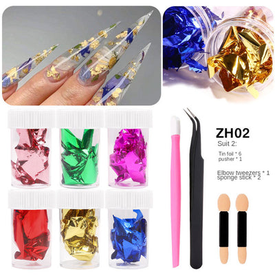 Kit de Láminas de Foil Doble Cara para Uñas - Diseños Europeos y Americanos - Image 8