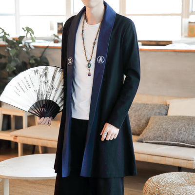 Blazer Gabardina Vintage con Bordados Mid-Century - Image 8